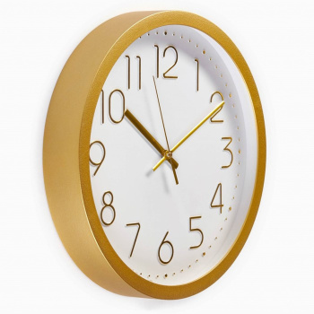 Часы настенные, серия: Классика, плавный ход, d-30.5 см, золото 9685715