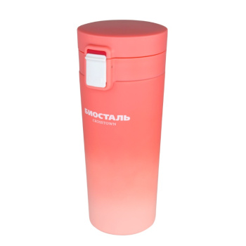 Термос нерж."Биосталь" 0,4л Узк.горло с фильтр.д/завар. "коралл.рассвет" NMT-400Z-O "CROSSTOWN"*1/12