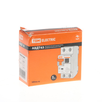Автоматический выключатель дифференциального тока TDM ELECTRIC, 2 полюса, 40 А, 30 мА