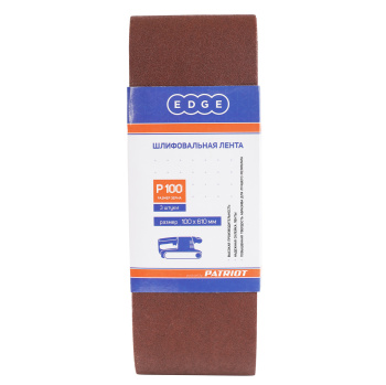 Шлифлента EDGE 100*610 P100 (набор 3шт.) PATRIOT *1/10