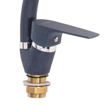 Смеситель для кухни Potato P59222-14 высокий излив (темно-синий) *1/10 Смеситель для кухни Potato P59222-14 высокий излив (темно-синий) *1/10