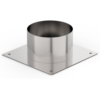 Потолочно-проходной узел ДППУ d115 Х холодный нерж.AISI439/оцин. круглый *1/16