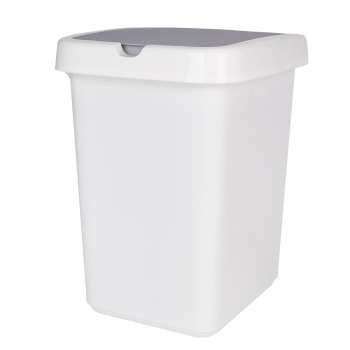 яяяКонтейнер д/мусора пластм. с откидной+"плавающей" крышкой 25л "Step" Белый SV4242БЛ  *1/4