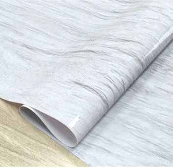 Клеёнка без основы "термо" гладкая "Мрамор св.-сер." шир. 0,8м,толщ.0,65мм GW-52226"ТермоКлеёнка"*20