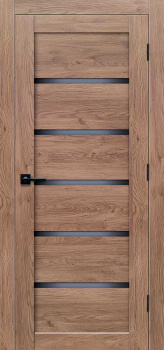 Дверь межкомнатная остекленная ЦАРГИ ПВХ COMFORT-2 Дуб Трюфель 3D 800мм BROZEX-WOOD  *1