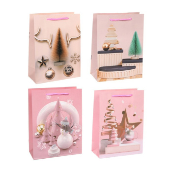 Пакет подарочный «Стильная зима», 18х24х8.5 см