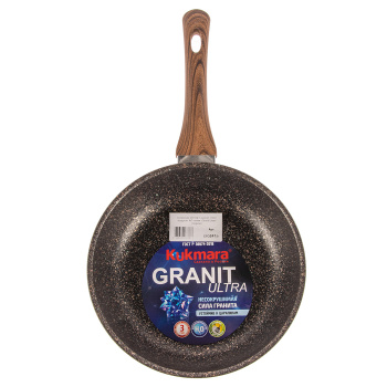 Сковорода алюм. а/приг.литая Kukmara "Granit ultra" original d24см Ст.кр. сго241а *1/4