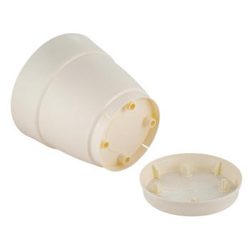 Кашпо пластм. "Villa de Fiori"  2л d верха 170мм h155мм с поддоном Белосн. жасмин IG660110048*1/15 Кашпо пластм. "Villa de Fiori"  2л d верха 170мм h155мм с поддоном Белосн. жасмин IG660110048*1/15