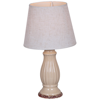 Лампа настольная 02016-0.7-01ZT (керамика+абажур)  *1/24