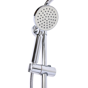 Смеситель д/ванны со стойкой для душа + ручной и тропический душ FASHUN A2418 *1