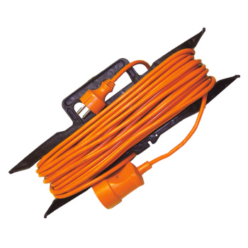 Удлинитель силовой TDM ELECTRIC Народный, 1 розетка, 30 м, на рамке, ПВС, 2х0,75 мм2, 1300 Вт, без заземления