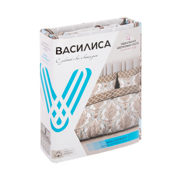 Постельное белье 2сп-М бязь Василиса 9605/1 Венеция нав70*70,пр200*220 *1/5