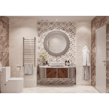 Плитка 50х25 см настенная 1.37 м² Global Tile Sonesta, бежевый, геометрия