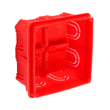 Коробка монтажная СП КР1101 д/сплошн.стен 100*100h40мм с крышкой HEGEL *1/91