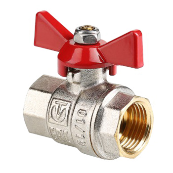 Кран шаровый 1" (Ø25) М/М бабочка VALTEC (BASE) 217  *1/6/90