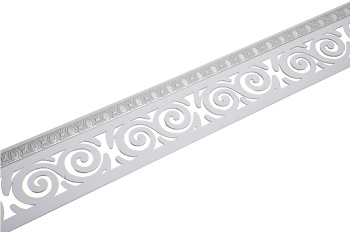 Планка ЗАВИТОК серебро белый 25м в коробке *1