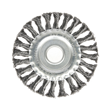 Щетка-насадка "колесо" для УШМ 125 мм радиальн. STURM стальн.вит.пров. (арт. 5240702) *1/60