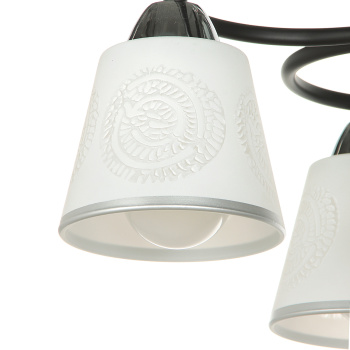 Люстра А2307/4 BK+CH 4*40Вт Е27 (h=280; d=480) S=20м2  VERNER LIGHTING *1