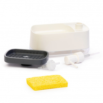 Диспенсер для моющего средства кухонный пластм. 200х100х145мм Белый И8927 (ЗПИ "Альтернатива") *1/40