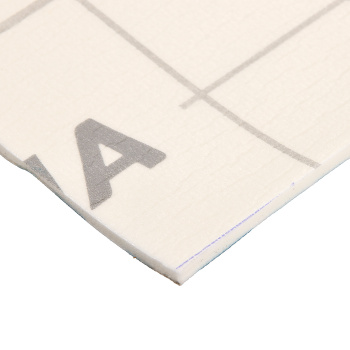 Коврик для ванной ПВХ шир. 65см х12м "V-line" Фотопечать 7107 leaves-blue "Листья голубые" *12