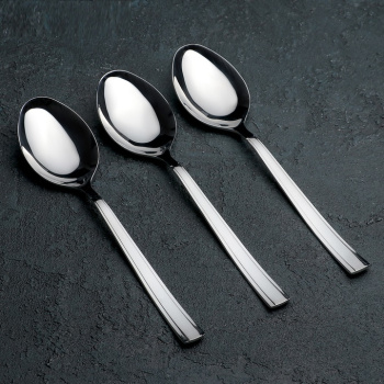 Ложка чайная нерж. "Торжество" (М18) КОМПЛЕКТ 3ШТ на подвеске (Нытва) *1/100 Ложка чайная нерж. "Торжество" (М18) КОМПЛЕКТ 3ШТ на подвеске (Нытва) *1/100