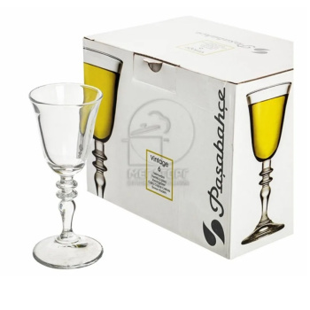 яяяНабор бокалов стекло Pasabahce "Винтаж" 6шт 50мл д/ликера 440182 (г.Бор) *1/4