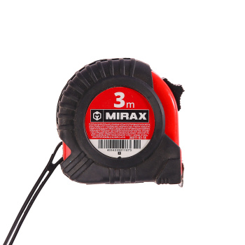 Рулетка MIRAX, 3 м х 18 мм, обрезиненный корпус Рулетка MIRAX, 3 м х 18 мм, обрезиненный корпус