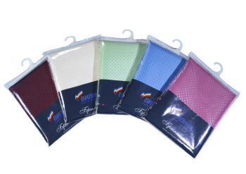 Штора для ванной "V-line" п/эстер 180*180см "Бриллиант" Ромб-бордовая *1/20