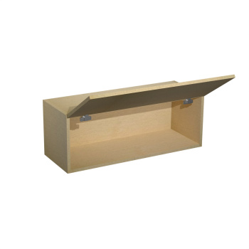 Шкаф навесной 800х300х290 мм BROZEX-WOOD Melissa, 3 ярус, белый / светло-бежевый