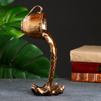 Фигура "Чашка с кофе" бронза, 28х11х14см 9366199