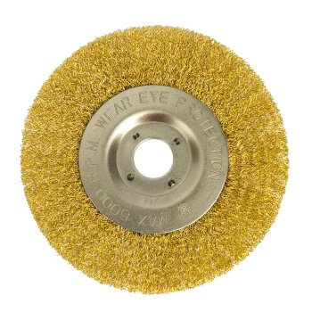 Щетка-насадка "колесо" М22 для УШМ 150 мм STURM латун.волн.пров. (арт.5241403) *1/40