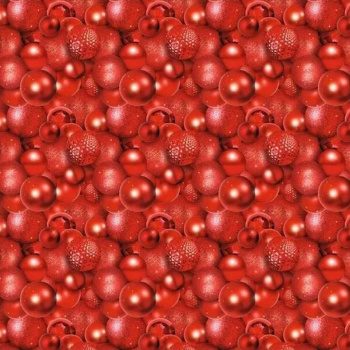 Бумага упаковочная 50х70 см Волшебные шары, красный (1 лист)