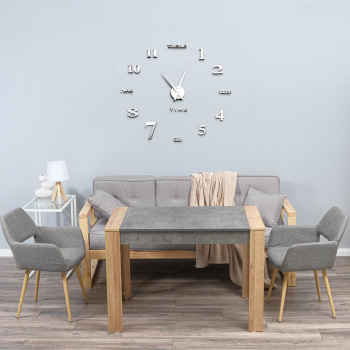 Часы-наклейка DIY "Клермонт", плавный ход, 120 х 120 см 1306699