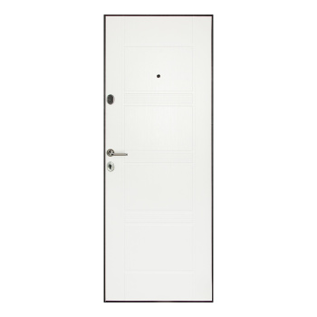 Дверь входная Двери Гуд М-1 GOODMAN, 860х2050х60 мм, левая, черный шелк/лиственница беленая