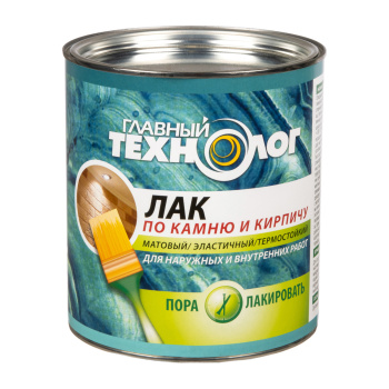 Лак акриловый для наружных и внутренних работ по камню и кирпичу матовый 3 л Главный технолог *1/6