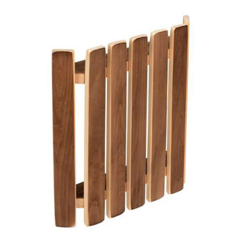 Абажур для светильника, угловой, плоский, обожжённая липа, 29,5х27,5х6 см, "Банные штучки" в терм./1