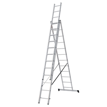 Лестница многофункциональная складная алюм. 3х12ступ.,общ.дл.7,87м,max н.150кгNV1230 1230312 "НВ" *1