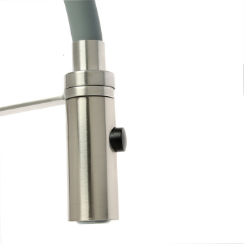 Смеситель для кухни FASHUN A54112-12 с гибким изливом (Серый) + режим Душ, нерж. сталь *1/10