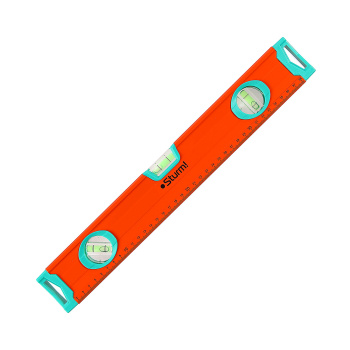 Уровень 40см антиударный, магнитный, зеркало STURM 3 глазка (арт.2015-05-400) *1/50