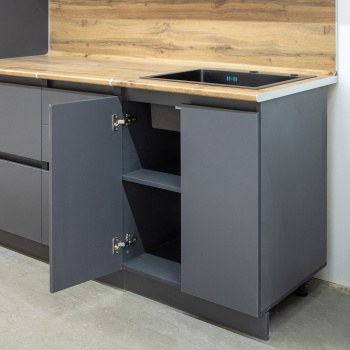 Шкаф напольный 600х850х600 мм BROZEX-WOOD Next, с двумя дверцами, графит Шкаф напольный 600х850х600 мм BROZEX-WOOD Next, с двумя дверцами, графит