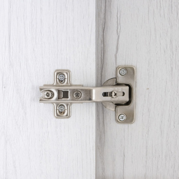 Шкаф навесной угловой 600х600 мм BROZEX-WOOD Camellia, с двумя дверцами, серый / юта