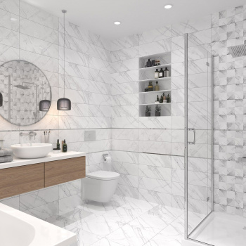 Плитка 60х20 см настенная 0.84 м² Global Tile Pulse, белый