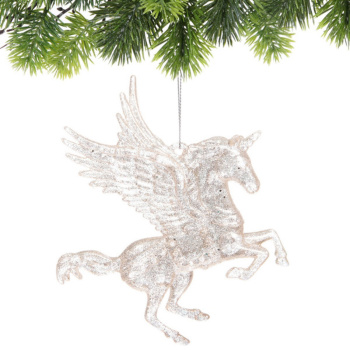Подвеска "Рождественский единорог"13*13 см, Золото