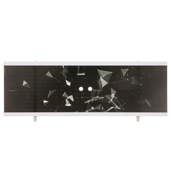 Экран под ванну "Ультра легкий" Черный 1,48м *2