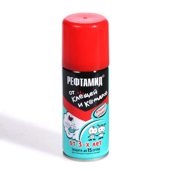 Аэрозоль 2в1 от клещей и комаров 100мл для детей от 3-х лет Рефтамид Baby арт.373108 (Сибиар) *15 Аэрозоль 2в1 от клещей и комаров 100мл для детей от 3-х лет Рефтамид Baby арт.373108 (Сибиар) *15
