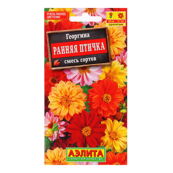Семена Георгина Ранняя птичка смесь 0,3гр Аэлита цв *10/200