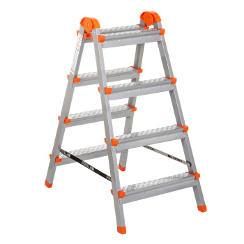 Стремянка стальная  2-х сторонняя 4 ступени, выс.верхн. площ.0,82м 122404 "Ярус" "Perilla" *1