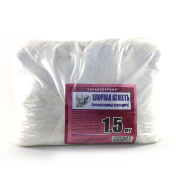 Известь хлорная (гипохлорид кальция) 1,5кг *8/576 Известь хлорная (гипохлорид кальция) 1,5кг *8/576