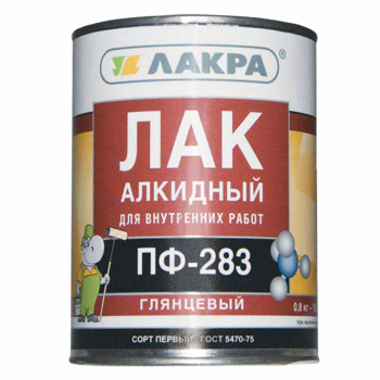 Лак ПФ-283 для внутренних работ по дереву и металлу глянцевый 1,8 кг Лакра  *16252 Лак ПФ-283 для внутренних работ по дереву и металлу глянцевый 1,8 кг Лакра  *16252
