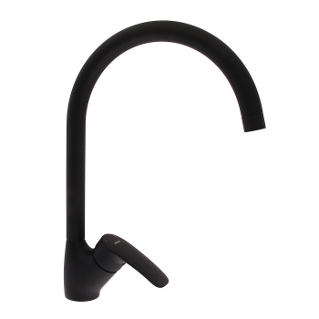 Смеситель для кухни Milardo Rora черный матовый, высокий излив RORBL0JM05 *1/10